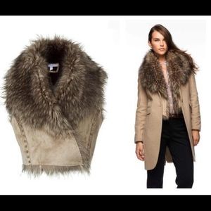 Apart Faux Fur grey vest 0